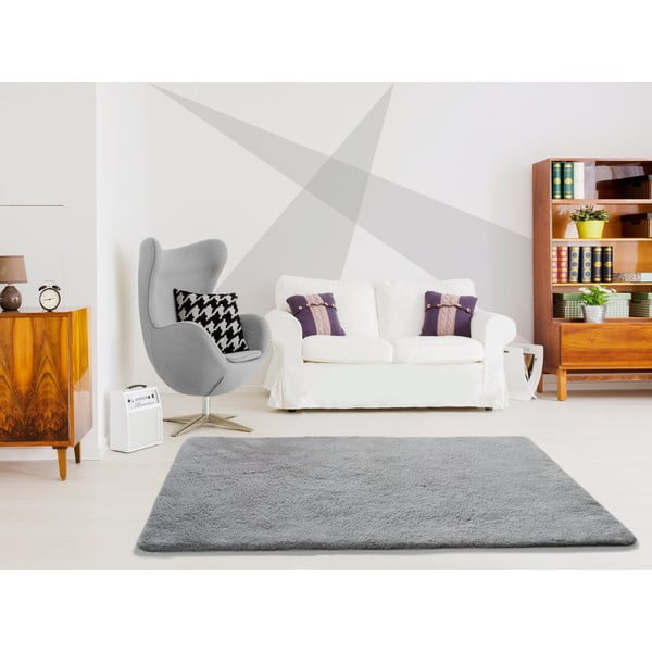 Šedý koberec Universal Alpaca Liso, 140 x 200 cm-image-1