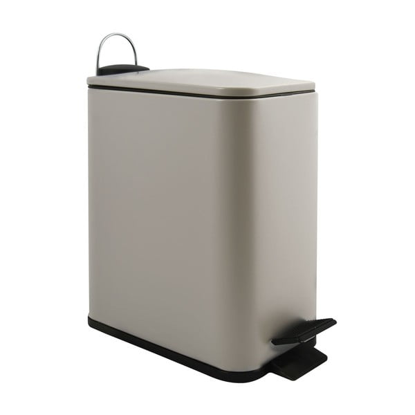 Taupe nášlapný ocelový odpadkový koš 5 l   Erik – Spirella