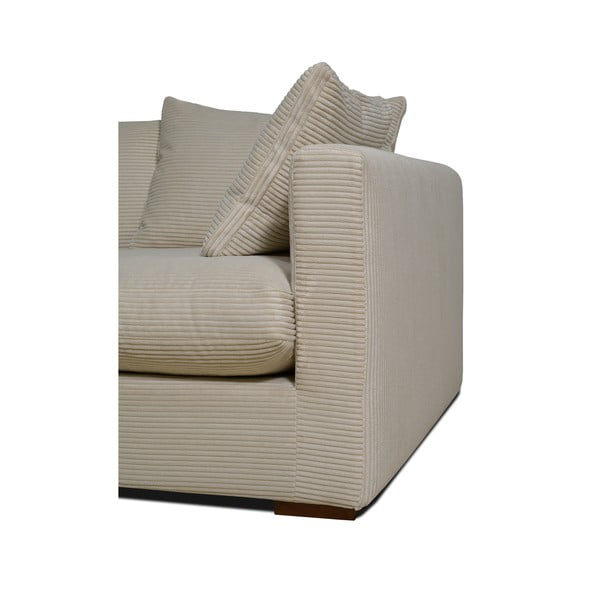 Béžová manšestrová pohovka 266 cm Comfy – Scandic-image-4