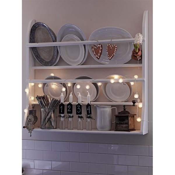 Transparentní LED světelný řetěz Markslöjd Boll, 20 světýlek, délka 220 cm-image-1