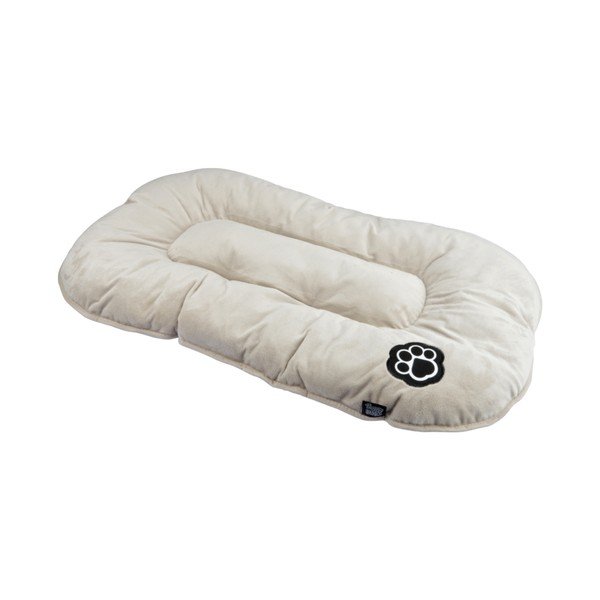 Béžový semišový pelíšek pro psa 61x38 cm Flakes – Love Story