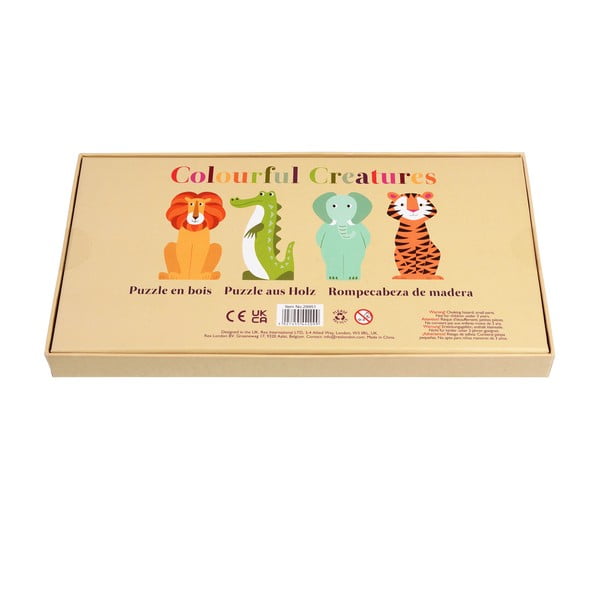Dřevěné puzzle Colourful Creatures – Rex London-image-3