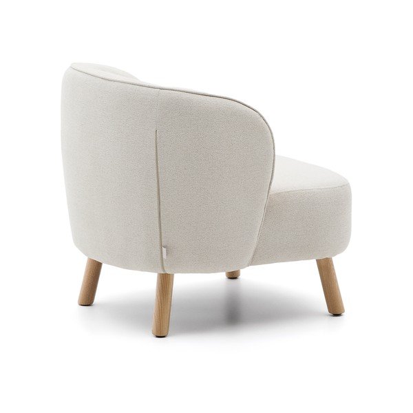 Krémové žinylkové křeslo Ulit – Kave Home-image-4