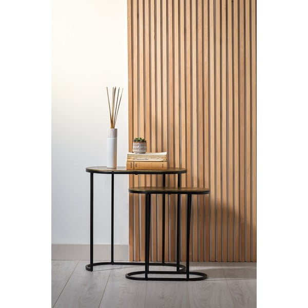 Kovové odkládací stolky v sadě 2 ks 26x53 cm Bocov – Light & Living-image-1