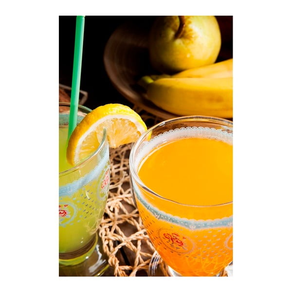 Sada 3 modrých sklenic Derin-image-1
