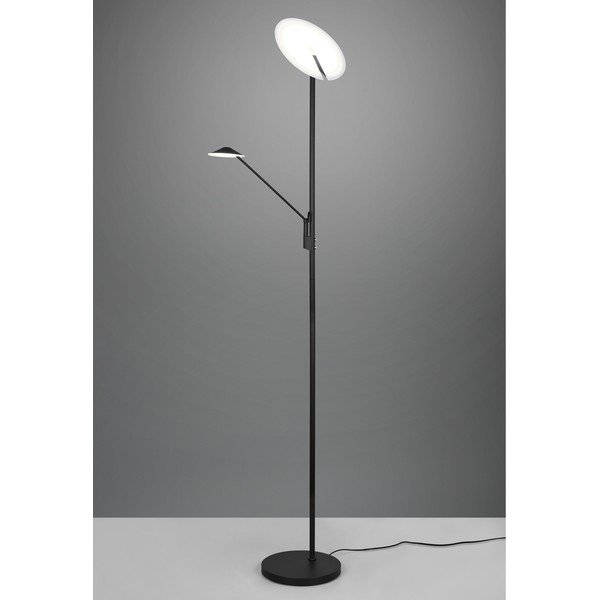 Matně černá LED stmívatelná stojací lampa (výška 180 cm) Brantford – Trio-image-1
