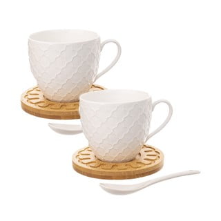 Porcelánové hrnky v sadě 2 ks 250 ml Whiteline – Orion