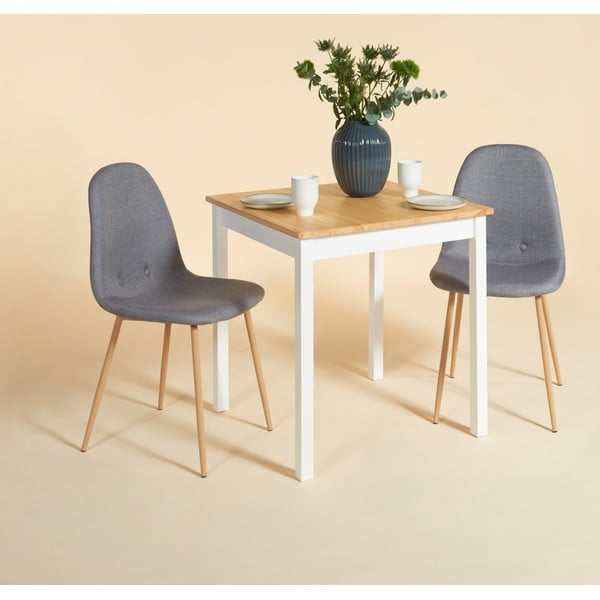 Sada 2 světle šedých jídelních židlí Bonami Essentials Lissy-image-1