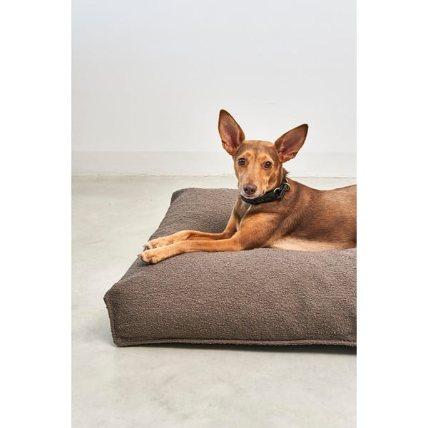 Hnědá matrace pro psa z materiálu bouclé 100x75 cm Mondo Chocolate M – MiaCara-image-2