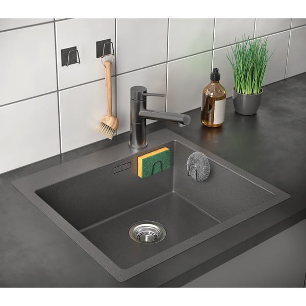 Kovový držák na houbičku bez vrtání – Metaltex-image-1