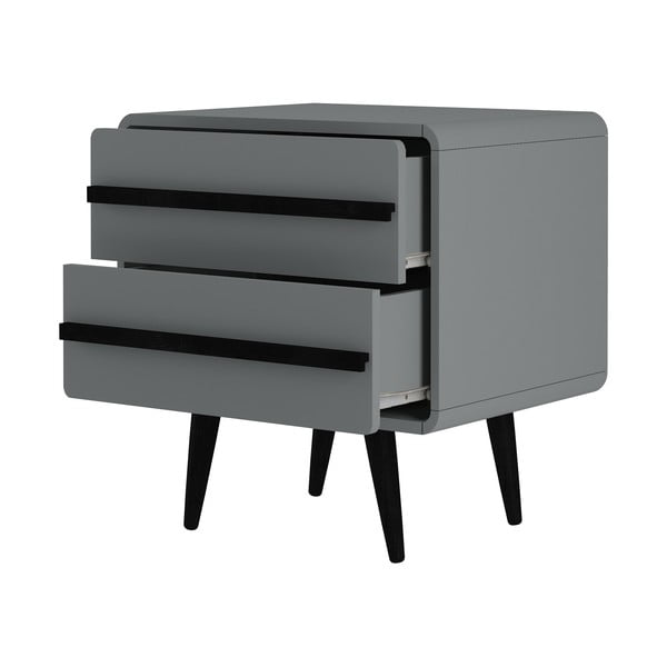 Šedý noční stolek Chantal – Støraa-image-3