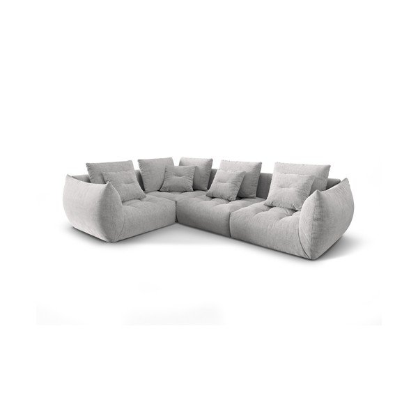 Světle šedá rohová pohovka (levý roh/do L) Bloom – Micadoni Home-image-2