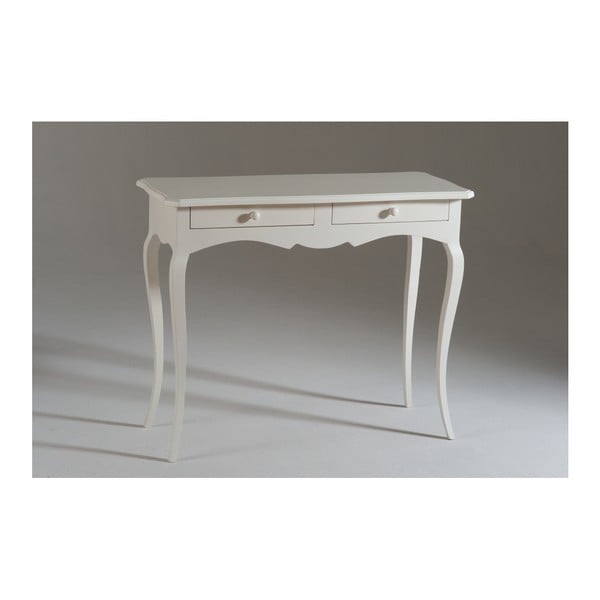 Bílý dřevěný konzolový stolek se 2 zásuvkami Castagnetti Firenze