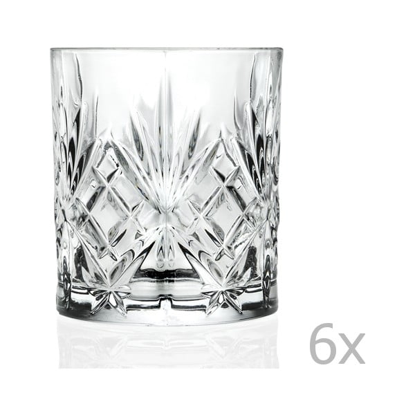 Sada 6 sklenic z křišťálového skla Côté Table Amedea, 310 ml