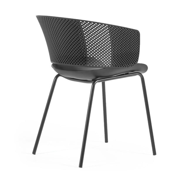 Černé jídelní židle v sadě 4 ks Yeray – Kave Home-image-3