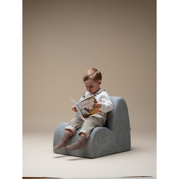 Manšestrové dětské křesílko v mentolové barvě Cloud – Wigiwama-image-1