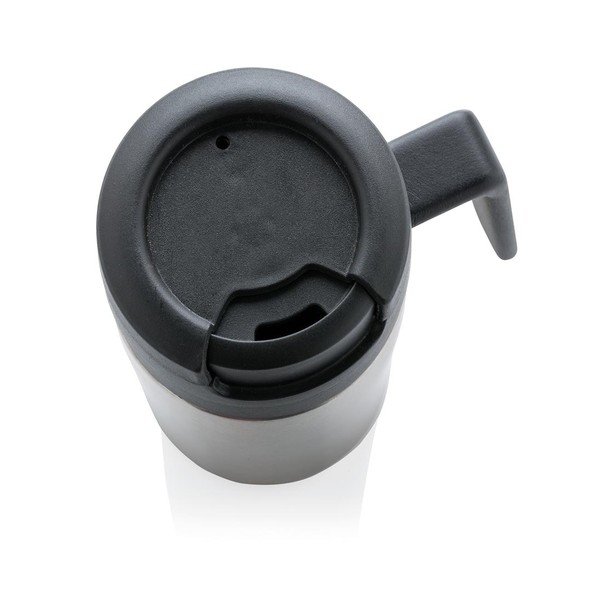 Termohrnek s ouškem ve stříbrné barvě XD Design Coffee to Go, 160 ml-image-4
