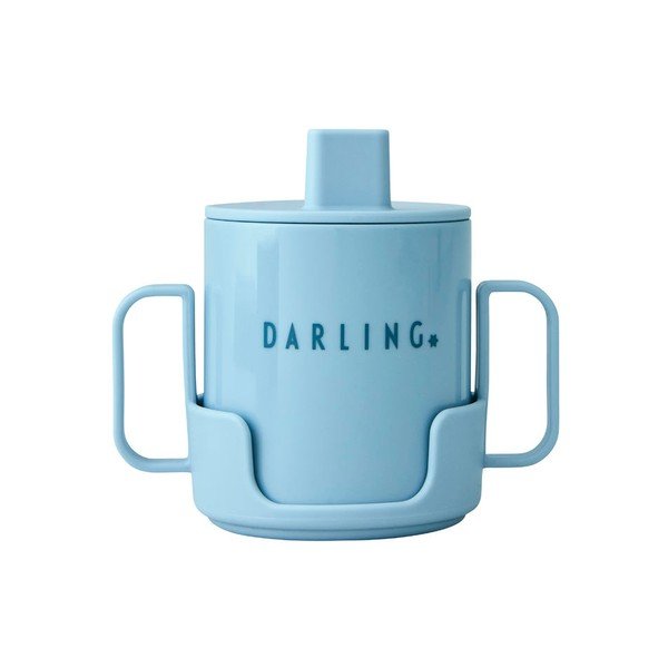 Světle modrý dětský hrnek Design Letters Mini Darling-image-2