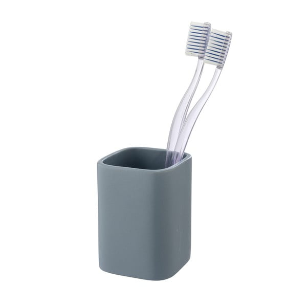 Modrý keramický kelímek na zubní kartáčky Hexa – Wenko-image-1