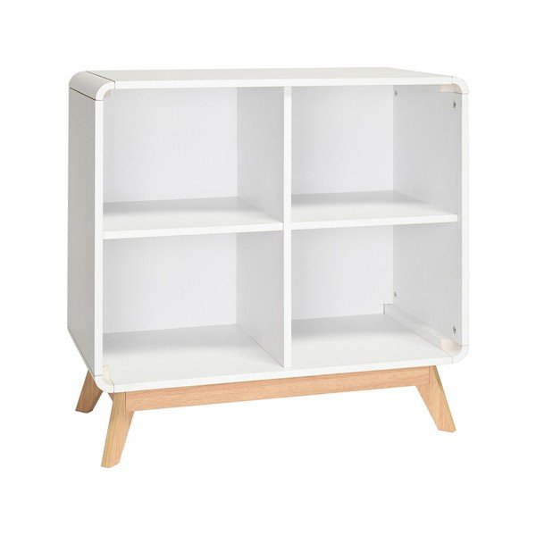 Bílá knihovna 75x75 cm Caitlin – Støraa-image-2