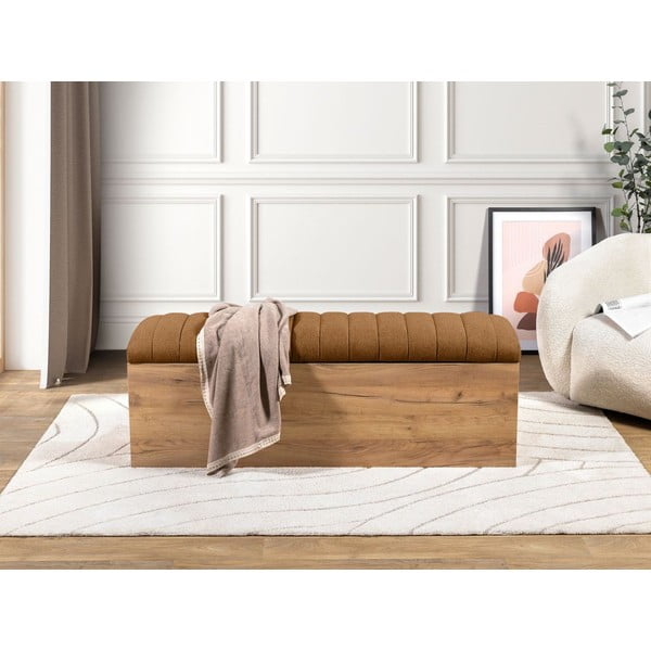 Lavice v oranžové a přírodní barvě Oceane – Bobochic Paris-image-3