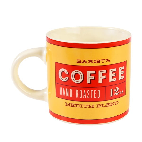 Červený/krémový keramický hrnek 350 ml Barista – Rex London