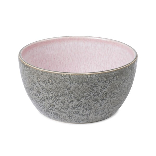 Růžová/šedá servírovací miska z kameniny Gastro Grey/Light Pink – Bitz-image-1