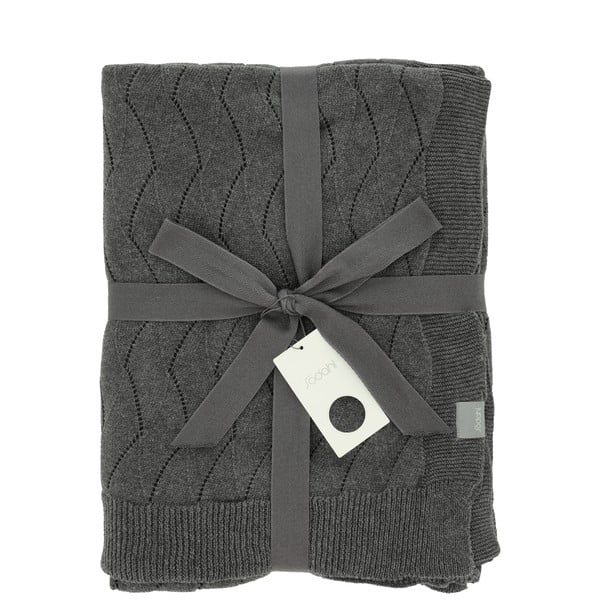 Šedá pletená deka 130x170 cm Gentle – Södahl-image-3