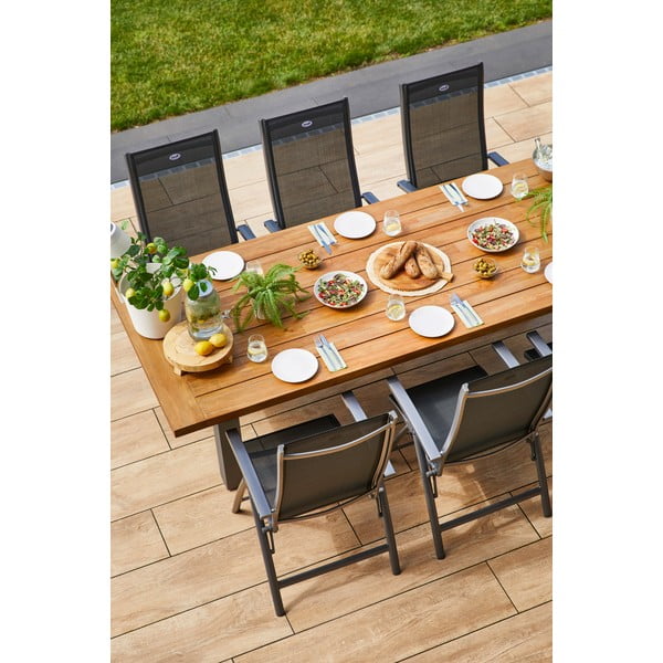 Tmavě šedá kovová zahradní židle Salvatore – Hartman-image-4