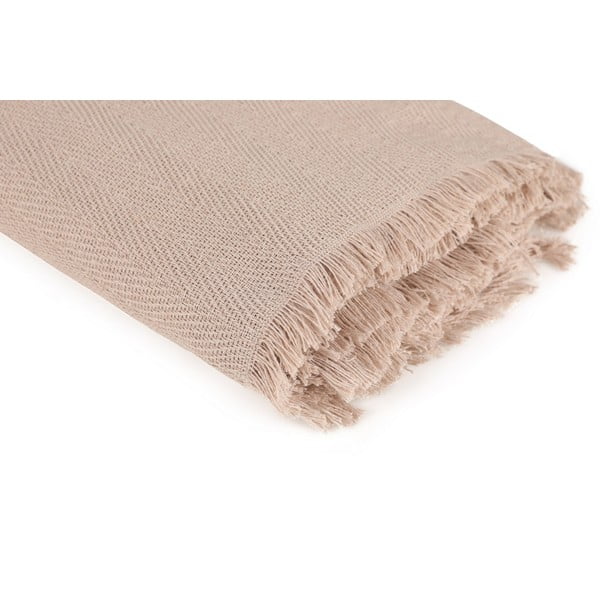 Hnědý přehoz z recyklované bavlny 170x205 cm Merlin – Mijolnir-image-3