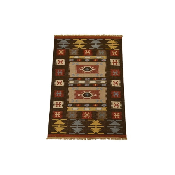 Ručně tkaný koberec Brown Indians, 120x180 cm