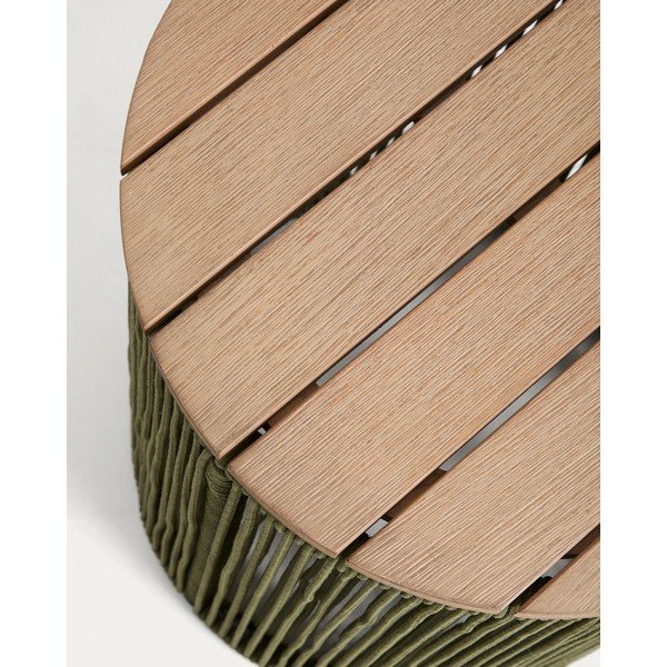 Kulatý zahradní stolek s deskou z akácie ø 40 cm Dandara – Kave Home-image-4