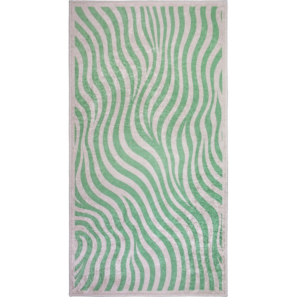 Zelený pratelný koberec 60x100 cm Green Zebra – Vitaus