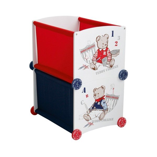 Červený úložný box na hračky Roba Dolls Teddy-image-1
