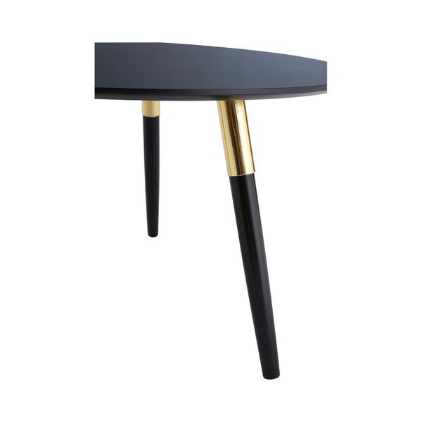 Černý kulatý konferenční stolek ø 80 cm Nostra – Premier Housewares-image-1