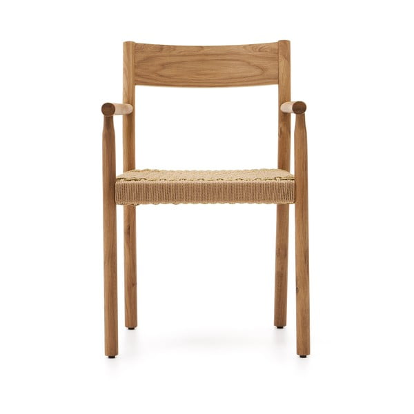 Jídelní židle z dubového dřeva v přírodní barvě Yalia – Kave Home-image-4