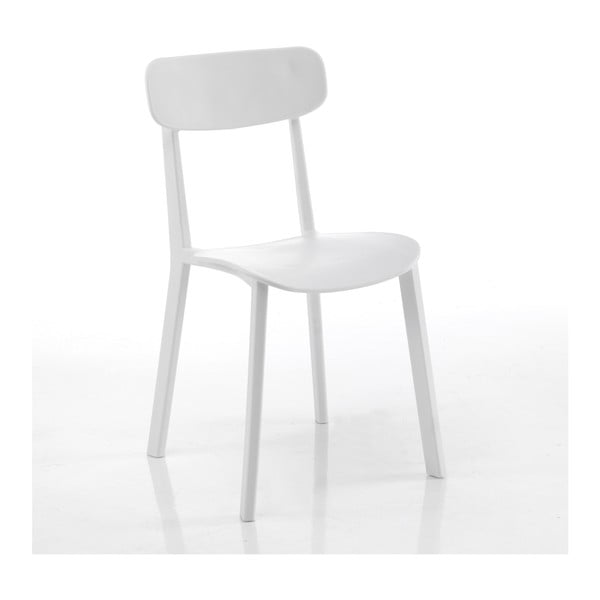 Sada 4 bílých jídelních židlí Tomasucci Mara
