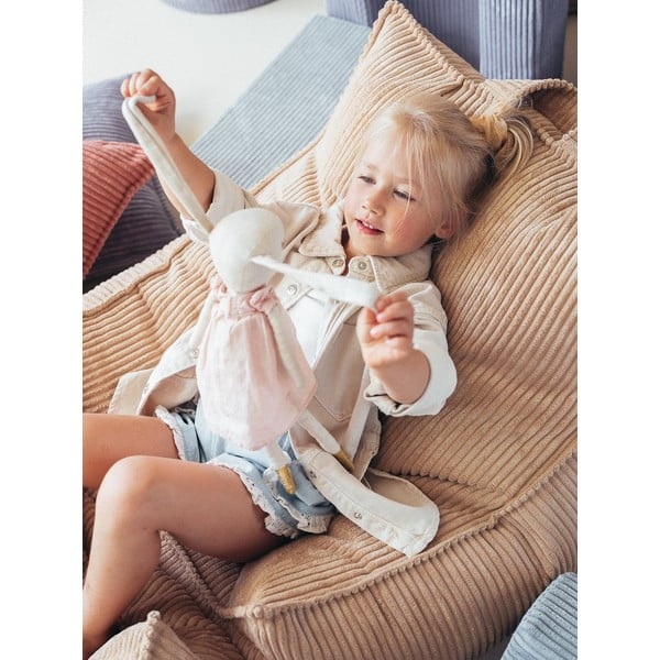 Světle hnědý manšestrový dětský sedací vak Chair – Wigiwama-image-4