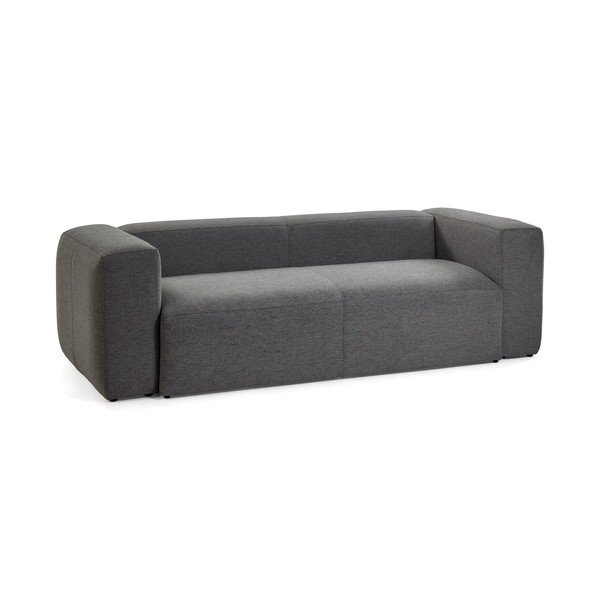 Tmavě šedá pohovka Kave Home Blok