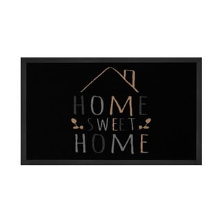 Černá rohožka Hanse Home Home Sweet Home, 45 x 75 cm