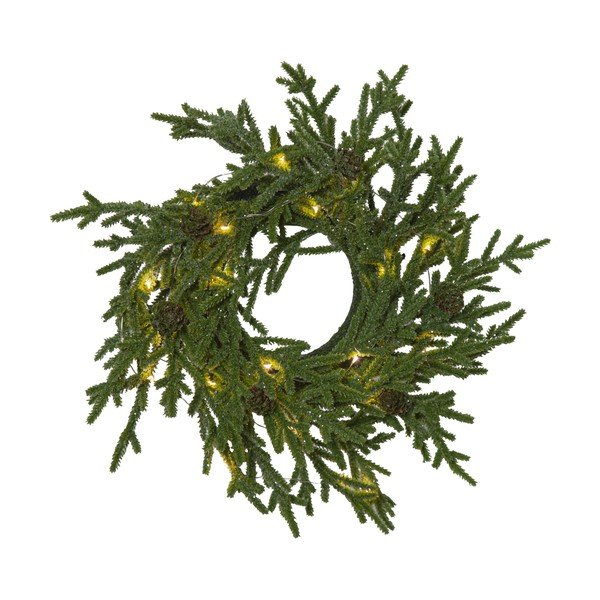 Vánoční věnec s LED osvětlením Star Trading Lummer, ø 38 cm-image-1