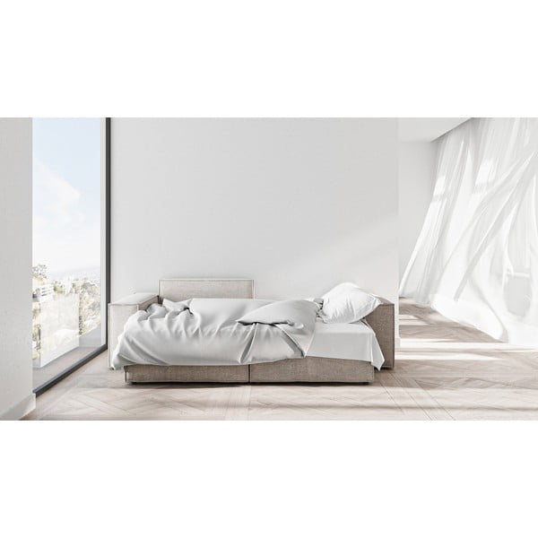 Šedobéžová rozkládací rohová pohovka (variabilní) Melow – Ghado-image-4