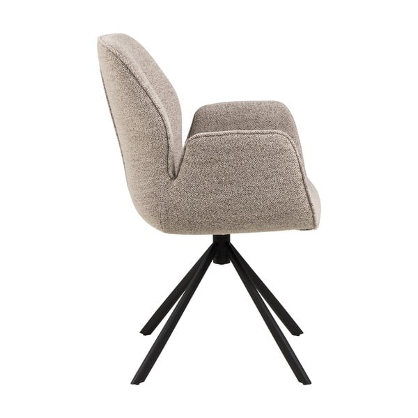 Tmavě šedé čalouněné jídelní křeslo Aura – Actona-image-4