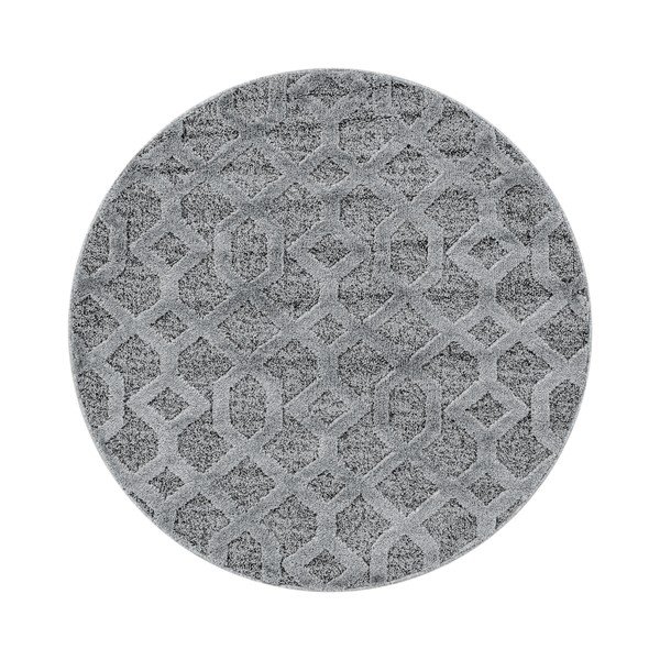 Šedý kulatý koberec ø 80 cm Pisa – Ayyildiz Carpets