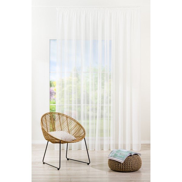 Bílá záclona 400x260 cm Agra – Mendola Fabrics-image-1