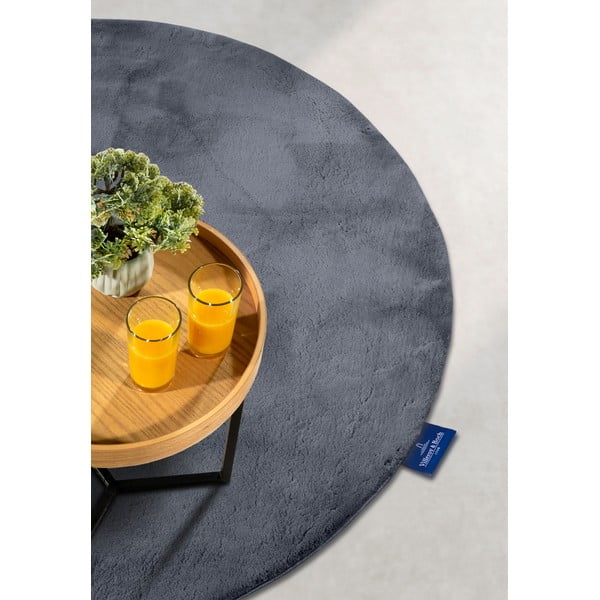 Antracitový kulatý koberec ø 160 cm Leon – Villeroy&Boch-image-2
