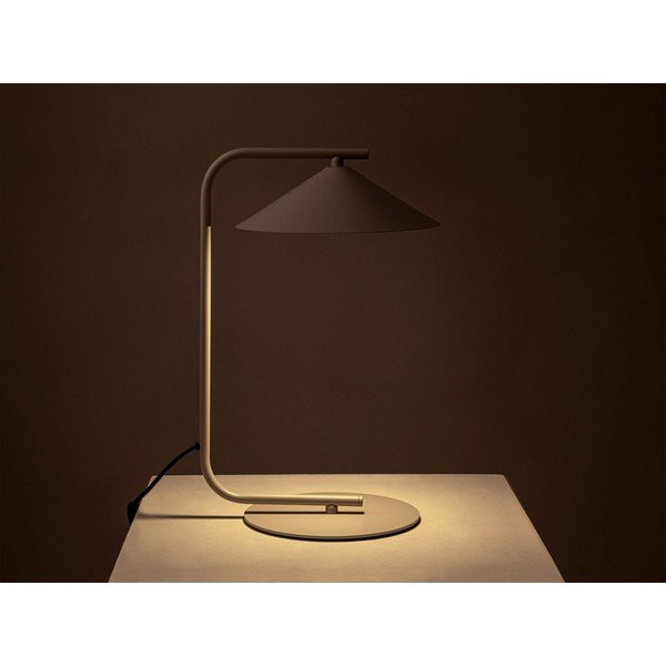 Krémová kovová stolní lampa (výška 42 cm) Nocte – Micadoni -image-1