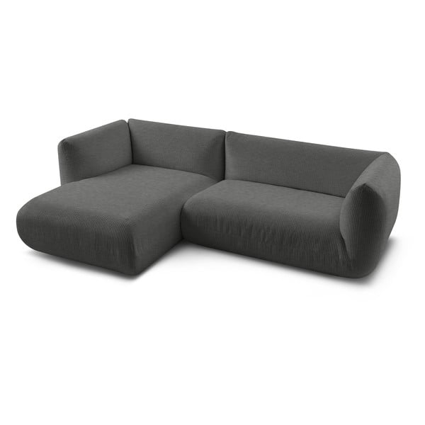 Šedá manšestrová rohová pohovka (levý roh) Lecomte – Bobochic Paris-image-3