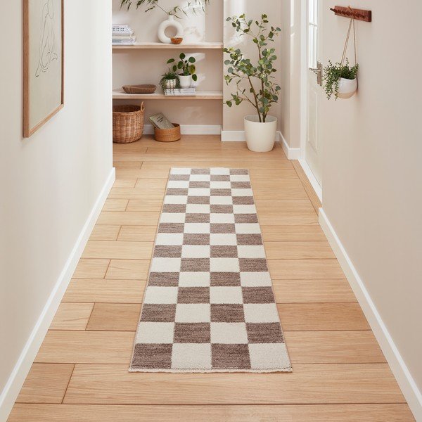 Šedý běhoun 60x230 cm Baltimore – Think Rugs-image-1
