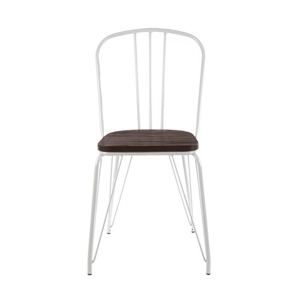 Bílá/v přírodní barvě jídelní židle z jilmového dřeva District – Premier Housewares-image-2